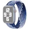 AppleKing nylonový remienok s farebným vrkočovým vzorom pre Apple Watch Ultra 49mm / 46mm / 45mm / 44mm / 42mm - M - modrý - možnosť vrátiť tovar ZADARMO do 30tich dní