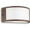 Exteriérové nástenné svietidlo Ideal lux 213217 REX-1 AP1 COFFEE 1xE27 60W IP44