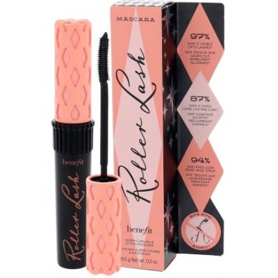 Benefit Roller Lash riasenka na predĺženie a natočenie rias Noir Hook 'n' Roll Brush Vitamin B5 Amino Acid Serine 8,5 g