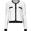 Karl Lagerfeld Vesty bez rukávov/Cardigany CLASSIC LSLV CARDIGAN Biela