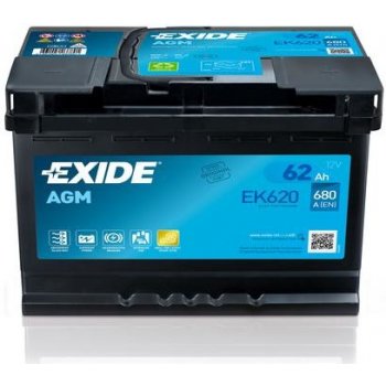 Exide AGM 12V 62Ah 680A EK620