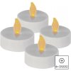 EMOS DCCV16 vianočná dekorácia čajová sviečka biela LED 4,8cm 0,06W vintage, 4-set, incl. CR2032