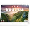 NOTIQUE Stolní kalendář Krajina CZ/SK 2027, 23,1 x 14,5 cm