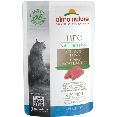Almo nature HFC natural light meal cats atlantický tuniak 4 x 50 g