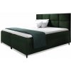 Wilsondo Čalúnená boxspring manželská posteľ s matracom Leila - zelená Rozmer: 160x200
