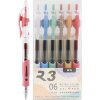 Pero gélové M&G R3 Retro farby, hrot 0,5 mm (sada 6 farieb)
