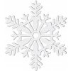 Vianočné snehové vločky 4 ks dekorácia snehová vločka