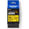 Brother TZ-S651 / TZe-S651 Pro Tape, 24mm x 8m, čierna tlač/žltý podklad, originálna páska