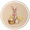 ČistéDrevo Drevené veko na košík - veľkonočný zajačik Zvoľte variant: 12 cm