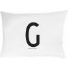 Obliečka na vankúš Arne Jacobsens Vintage ABC písmeno G