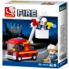 Sluban B0622A Hasiči Požiarnícke miniauto s malou platformou