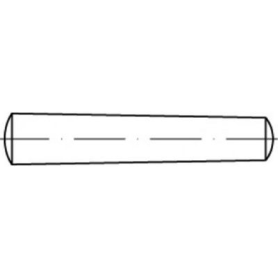 TOOLCRAFT TO-5394165 kužeľový kolík 10 mm ocel 50 ks