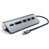 Replikátor portov Satechi Aluminium Type-C USB Hub (3x USB 3.0, MicroSD) - Space Gray (ST-TCHCRM)