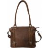 Dámska Kožená Taška na rameno Buffalo Pull Vintage Leather 36x30x14cm hnedá Farba: hnedá