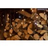 DECOLED LED svetlá vo forme snehuliakov, 3 × 0,9 m, ľadovo biela, 174 LED diód, IP67, čierny kábel