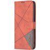 Knižkové puzdro Rhombus hnedé – Xiaomi Redmi Note 13 Pro 5G / Poco X6 5G
