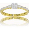 VIPgold Zásnubný prsteň s briliantmi v žltom zlate R328-44501z Druh diamantu: Diamanty