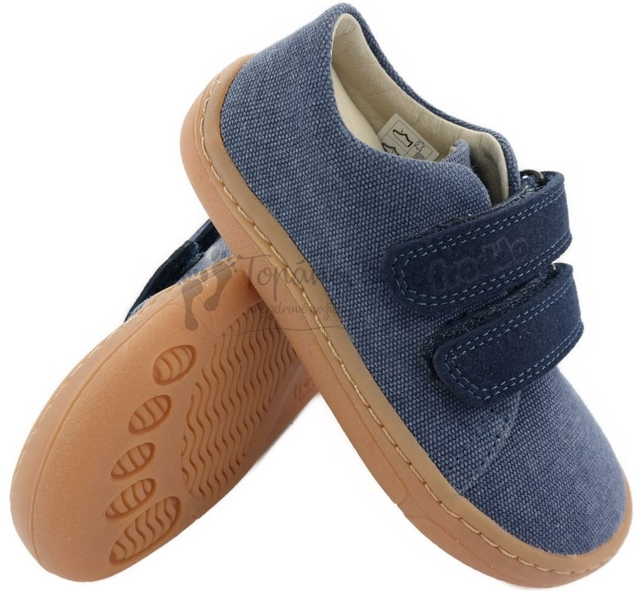 Froddo detské barefoot plátenky Vegan G3130229 blue