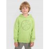4F detská mikina bavlna zelená veľkosť 128