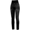 Crazy Idea nohavice pant sound woman print jeans black