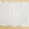 Vyšívaná záclonka na vitrážku GERSTER 11419 bílá výška 60 cm