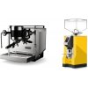 Rocket Espresso Bicocca, chrome + Eureka Mignon Specialita, CR yellow