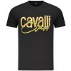 CAVALLI CLASS Perfektné Pánske Tričko Krátky Rukáv Čierna Farba: čierna, Veľkosť: 2XL