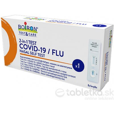 Boiron Test&Care 2-in-1 COVID-19/FLU nosový samodiagnostický test 1 ks