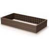 Prosperplast Vyvýšený záhon BASE WOODY hnedý 149,2 cm