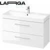 Cersanit Larga, závesná umývadlová skrinka 100cm, biela lesklá, S932-076