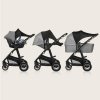 LIONELO Slnečná clona na kočík Stroller Sun Cover Black Carbon