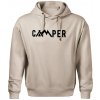 Camper nápis - Oversized mikina pánska Moon - kratšia + širšia - S ( Ľadovo sivá )