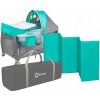 Multifunkčná cestovná postieľka Lionelo LO-SVEN PLUS TURQUOISE/GREY