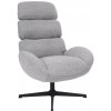 Avida Design Otočné kreslo Cloud s vysokým operadlom, sivé
