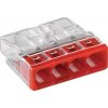 WAGO WAGGO WAGO 2273-204 4x0,5-2,5 mm2 červené 5 kusů