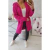 Dámsky sveter s kapucňou a vreckami MI2019 24 fuchsia