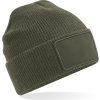Beechfield Čepice B 540 Thinsulate Patch, pletená COT530540c4799-military gr UNI Zeleň vojenská