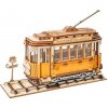 Robotime Drevené 3D puzzle Historická električka 145 ks