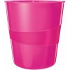 Kôš plastový Leitz WOW 15 ℓ ružový, TIP