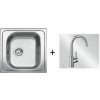 Blanco SET 02-C 24 TIPO 45 PŘÍRODNÍ LESK + MIDA CHROM