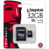 Kingston Micro Secure Digital Card, 32GB, micro SDHC, SDC10G2/32GB, UHS-I, s adaptérom