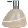 Spirella dávkovač mýdla ETNA, béžový, polyresin, kameninový vzhled, 400 ml (10.14348)