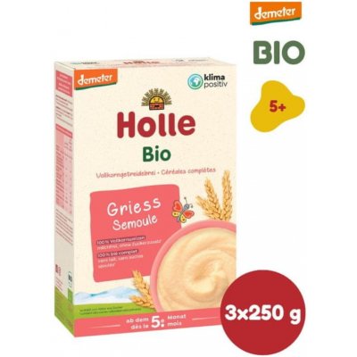 Holle BIO Nemliečna krupičná 3 x 250 g