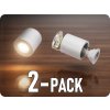 Spectrum LED Vodeodolné prisadené svietidlo CHLOE, GU10, IP65, biele/2-PACK! [SLIP005033]