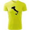 Taliansko obrys - Pánske tričko Fantasy športové - 3XL ( Neonová žltá )