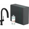 Hansgrohe Aqittura M91 - Drezová batéria s výsuvnou koncovkou, SodaSystem, sBox, matná čierna 76836670