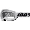 100% Strata 2 White, mtb okuliare - Clear Lens