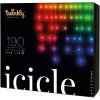 Svetelná reťaz na vonkajšie použitie Twinkly cencúle 190 LED RGB Bluetooth WIFI 5m