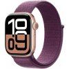 Apple Watch Series 10 GPS + Cellular 46mm Ružový zlatý hliník so slivkovým športovým remienkom MWY83QC/A