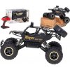 Ikonka Diaľkovo ovládané auto RC Rock Crawler 4WD METAL Black 1:12